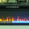 Vision 60 LED (Визион 60 дюймов) Электроочаг для встройки. Пылающие кристаллы/галька. БЕЗ ЗВУКА. Размеры (ВхШхГ): 425х1461х210