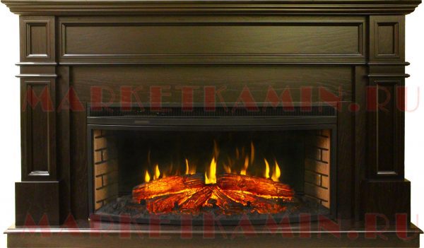 Бетховен (венге) очаги 42" на выбор (дрова/кристаллы/эффект 3D) Цвет и размеры на выбор. Габариты (ШxВxГ)1700x1000x400 мм
