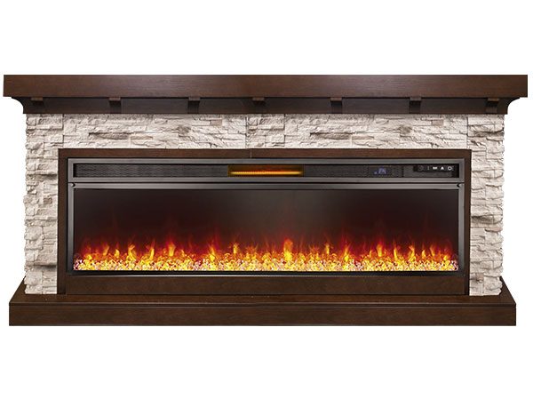 TREND 190 (Тренд) очаги 60" на выбор (дрова/кристаллы/3D живое пламя и увлажнение воздуха) Габариты (ШxВxГ): 1900х850х450 мм