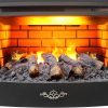 3D FireStar 25.5" (3D ФаирСтар 25.5 дюйма) с эффектом живого пламени и дыма 3D. Очаг для встройки. Габариты В*Ш*Г мм:  523*689*267