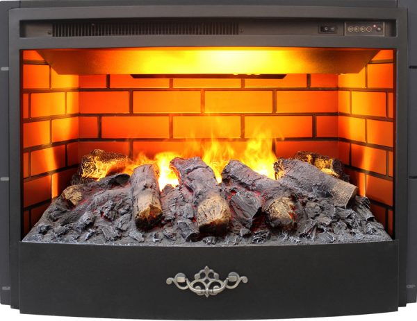 3D FireStar 25.5" (3D ФаирСтар 25.5 дюйма) с эффектом живого пламени и дыма 3D. Очаг для встройки. Габариты В*Ш*Г мм:  523*689*267