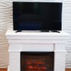 Бостон (белый дуб, белый сланец) очаги на выбор (LED/3D паровые) цвет на выбор. Габариты (ШxВxГ): 1200х900х390 мм