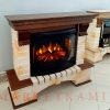 STONE LUXE (стоун опалённый камень, средний дуб) Очаги на выбор (LED, 3D, плоские, панорамные) Цвет и отделка на выбор. Габариты (ШxВxГ): 1150х1050х420 мм