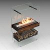 Биокамин напольный Lux Fire "Пятница V2". Размеры (ВхШхГ; мм)800х530х250