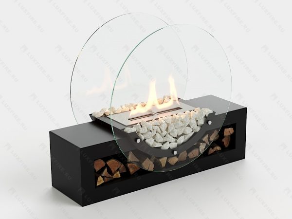 Биокамин напольный Lux Fire "Рональдо". Размеры (ВхШхГ; мм)550х700х254