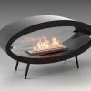 Биокамин напольный Lux Fire "Эллипс" 1200. Размеры (ВхШхГ; мм)660х1200х400
