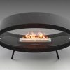 Биокамин напольный Lux Fire "Эллипс" 1200. Размеры (ВхШхГ; мм)660х1200х400