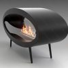 Биокамин напольный Lux Fire "Эллипс" 1200. Размеры (ВхШхГ; мм)660х1200х400