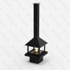 Биокамин островной GOOD FIRE Куб 850. Размеры (ВхШхГ; мм)2500х850х850