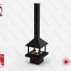 Биокамин островной GOOD FIRE Куб 850. Размеры (ВхШхГ; мм)2500х850х850