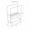 Биокамин напольный Lux Fire "Пятница V" Размеры (ВхШхГ; мм)800х530х250