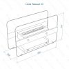 Биокамин напольный Lux Fire "Пятница" Размеры изделия (ВхШхГ; мм)500х800х250