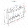 Портальный биокамин Lux Fire "Фаер Бокс - 42" Размеры (ВхШхГ; мм)425х946х210