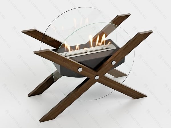Биокамин напольный Lux Fire "Робинзон". Размеры (ВхШхГ; мм)550х700х300