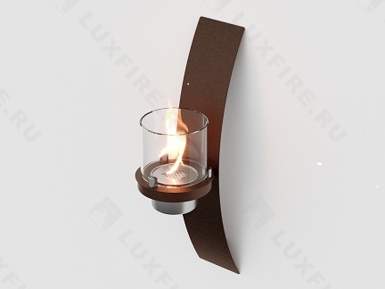 Биокамин настенный Lux Fire "Олимпус D" (черный) Размеры (ВхШхГ) мм 500х100х205