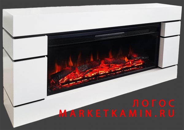 Логос 150 (белая эмаль) Очаги на выбор (электро/паровые 3D) Цвет и размеры на выбор. Габариты (ШxВxГ): 1500x750x300 мм
