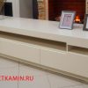 ТВ-тумба № 17 С выдвижными ящиками и открытой центральной нишей (слоновая кость) Цвет и размеры на выбор. Габариты (ШxВxГ) 2000x520x500 мм