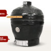 Керамический гриль-барбекю 24 дюйма (61см) Start Grill SG 24 CFG CHEF PRO (Чёрный) в комплекте с модулем со столиками