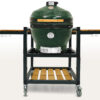 Керамический гриль-барбекю 24 дюйма (61см) Start Grill SG 24 CFG CHEF PRO (Зелёный) в комплекте с модулем со столиками