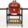 Керамический гриль-барбекю 24 дюйма (61см) Start Grill SG 24 CFG CHEF PRO (Красный) в комплекте с модулем со столиками