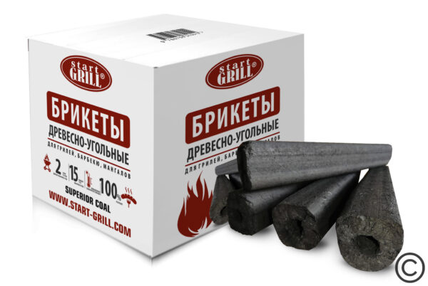 Древесно-угольные брикеты от Start Grill