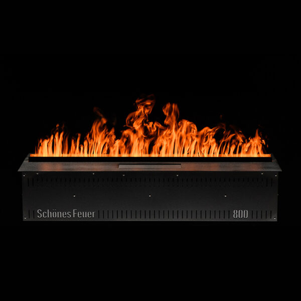 Очаг для встройки Schones Feuer 3D FireLine 800 (Шон Фаер кассет) 3D эффект живого пламени. Размеры, мм (ШхВхГ): 830х186х264
