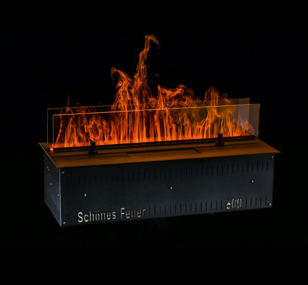 Очаг для встройки Schones Feuer 3D FireLine 600 (Шон Фаер кассет) 3D эффект живого пламени. Размеры, мм (ШхВхГ): 630х186х264