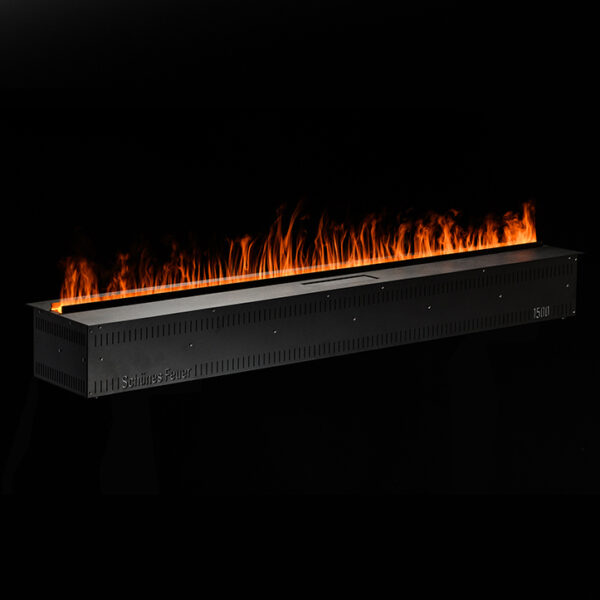 Очаг для встройки Schones Feuer 3D FireLine 1500 (Шон Фаер кассет) 3D эффект живого пламени. Размеры, мм (ШхВхГ): 1530х186х264