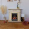 Электрокамин Dacota WT с очагом Majestic Lux Brass. Габариты (ШxВxГ) 98x98x40 см