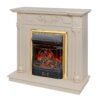 Электрокамин Dacota WT с очагом Majestic Lux Brass. Габариты (ШxВxГ) 98x98x40 см