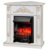 Электрокамин Anita Corner WT с очагом Fobos Lux Black RC. Габариты (ШxВxГ) 98x97x30 см