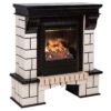 Электрокамин RealFlame Stone AO с очагом 3D Olympic. Габариты (ШxВxГ) 99x112x37 см