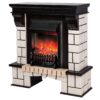 Электрокамин RealFlame Stone AO с очагом Fobos Lux BL, пульт ДУ. Габариты (ШxВxГ) 99x112x37 см