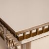 Электрокамин Corsica Lux 25,5/26 WT с очагом Moonblaze Deluxe Brass. Габариты (ШxВxГ) 128x115x37 см