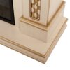 Электрокамин Corsica Lux 25,5/26 WT с очагом Moonblaze Deluxe Brass. Габариты (ШxВxГ) 128x115x37 см