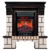 Электрокамин RealFlame Stone AO с очагом Majestic Lux BL, пульт ДУ. Габариты (ШxВxГ) 99x112x37 см