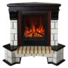 Электрокамин RealFlame Stone Coner AO с очагом Eugene. Габариты (ШxВxГ) 111x112x67 см