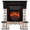 Электрокамин RealFlame Stone AO с очагом Majestic Lux Black. Габариты (ШxВxГ) 99x112x37 см