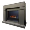 Электрокамин Lindelse 26 GR c очагом 3D Cassette 630 Black Panel. Габариты (ШxВxГ) xx см