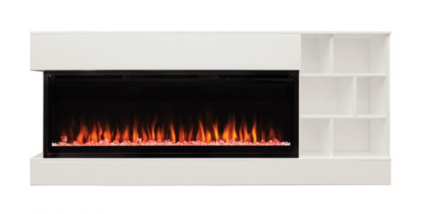 Электрокамин RealFlame Dixon 50 WT с Saphir 50, белый дуб, 6 цветов пламени. Габариты (ШxВxГ) xx см