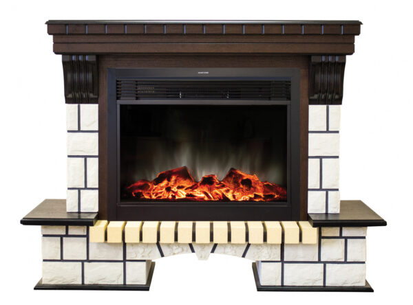 Электрокамин RealFlame Stone 26 AO c Moonblaze, звуковая имитация. Габариты (ШxВxГ) xx см